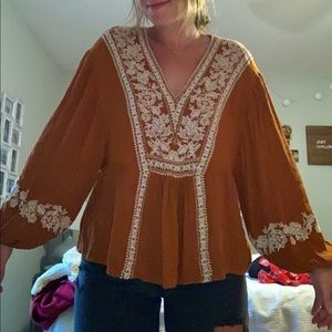 American eagle flowy blouse